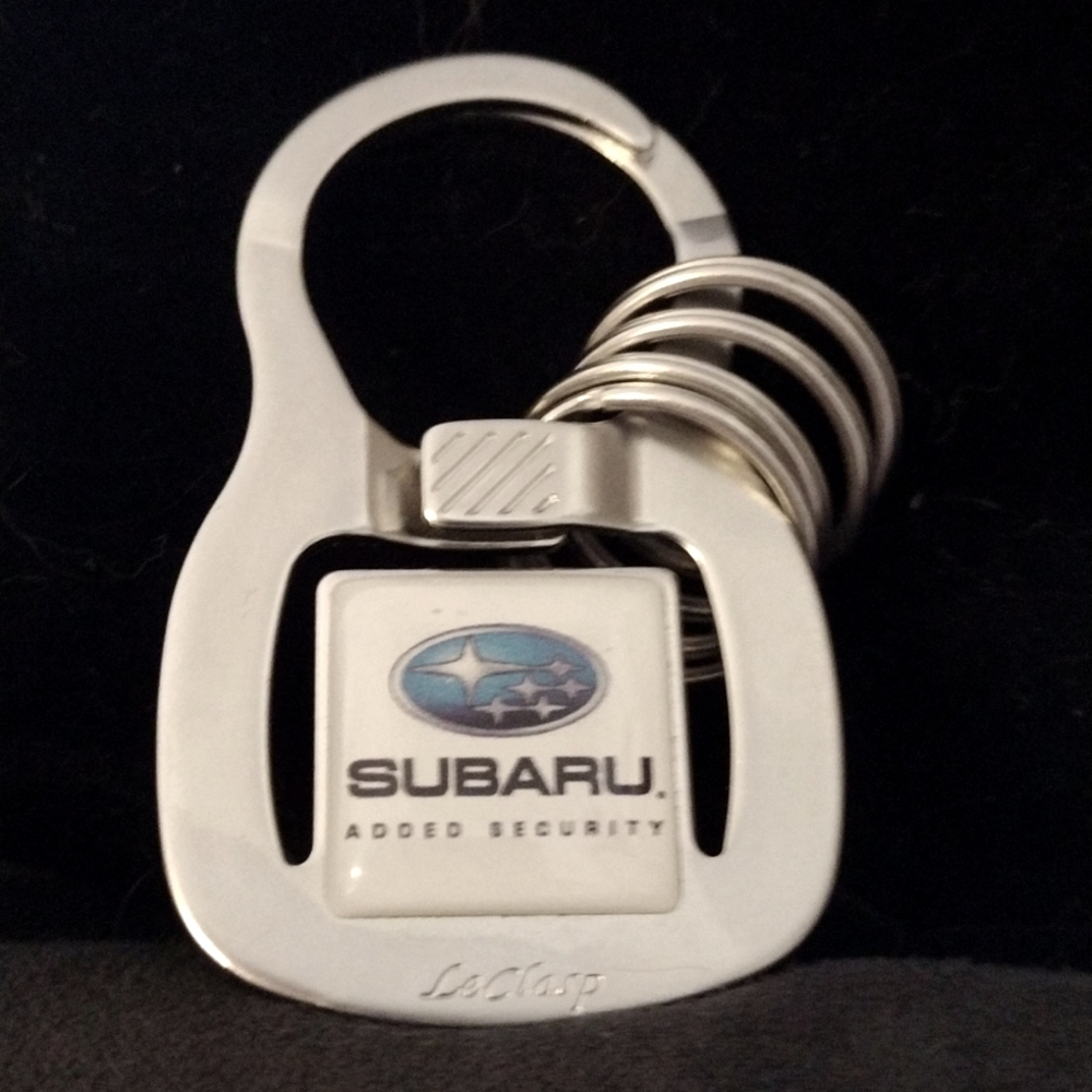 Chrome Silver Subaru Key holder